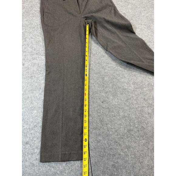 Talbots Barely Pants Women's 6 Petite Gray Slash Pockets Straight Leg Zip Fly - Picture 2 of 5